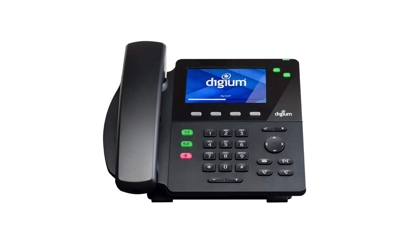Digium D62 Ip Phone 2 Line Sip With Hd Voice, Gigabit, 4.3 Inch Color Display, Icon Keys